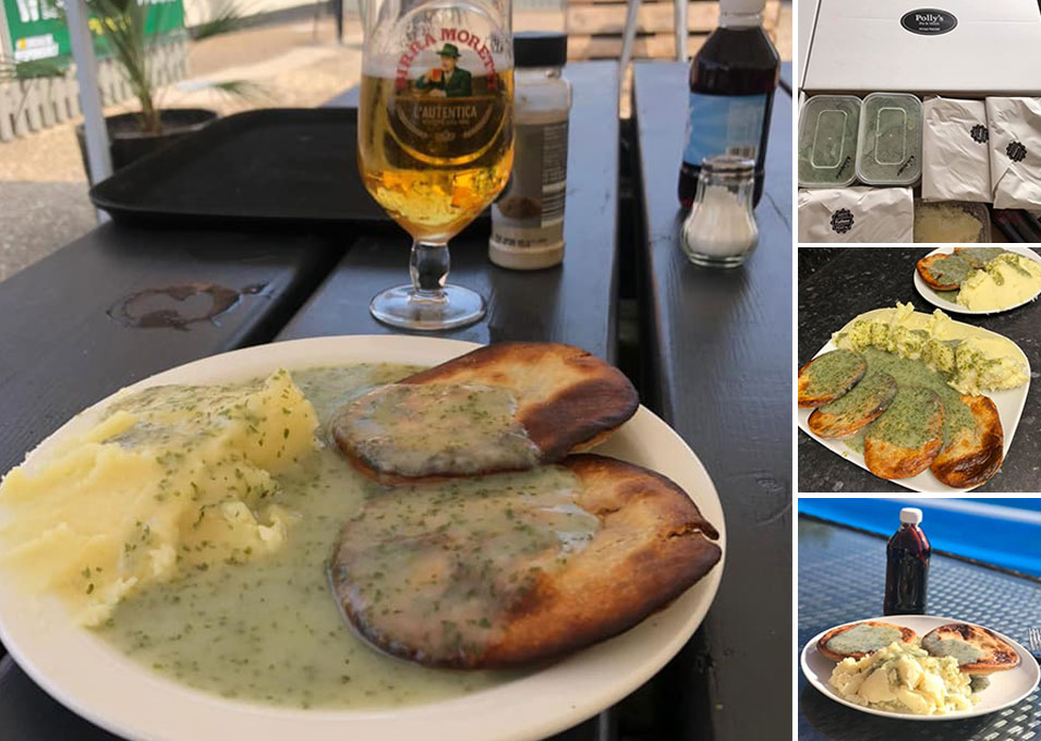 Pollys Pie & Mash Hatfield Peverel, Essex. Traditional Pie & Mash